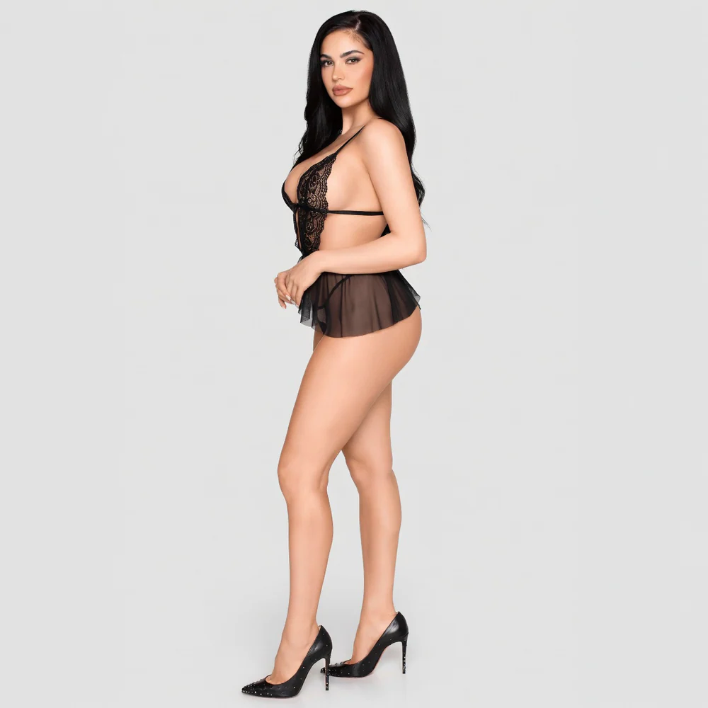 Babydoll et culotte ouverte - Image 5