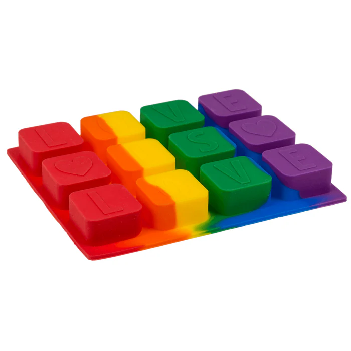 Bac à glaçons silicone arc-en-ciel - Image 2