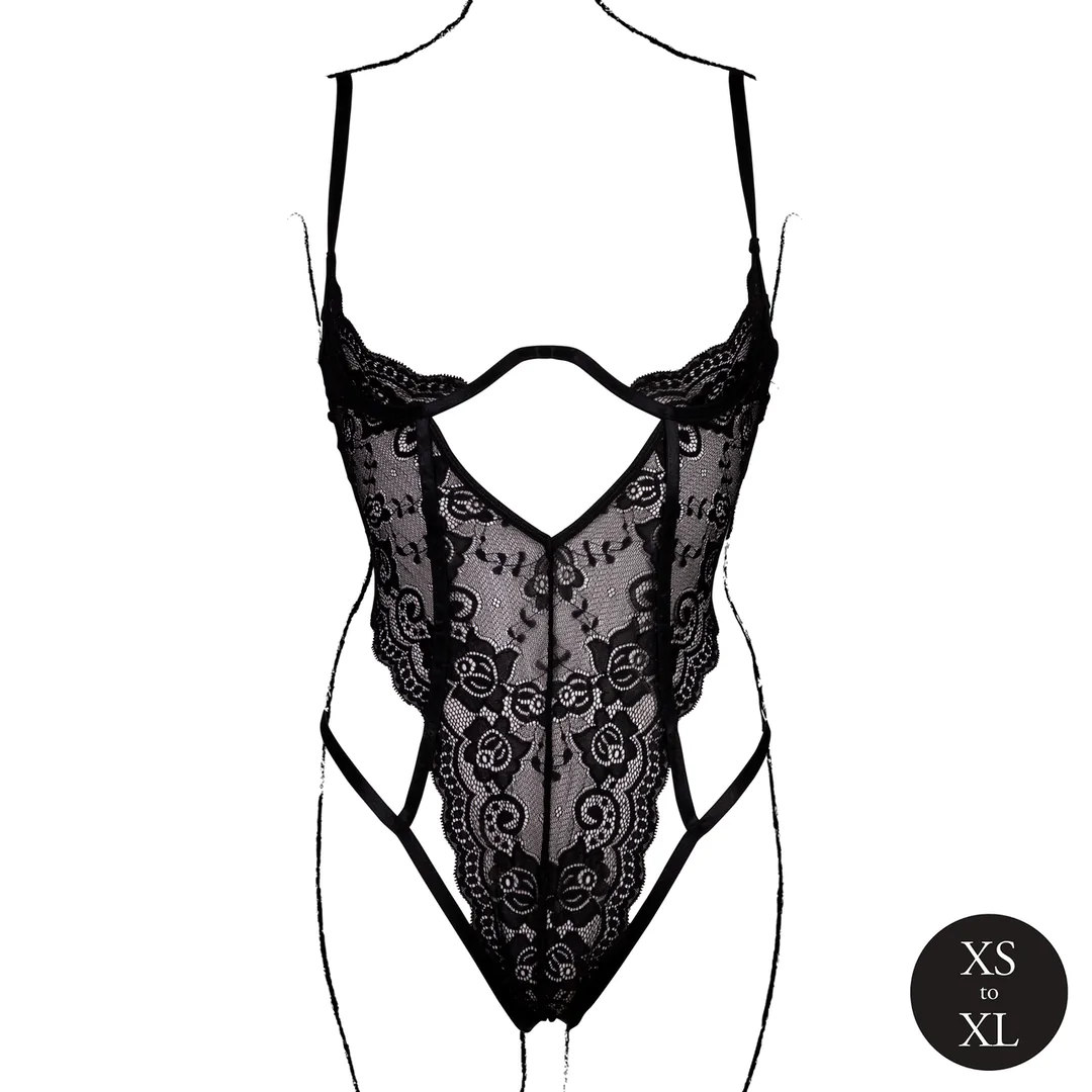 Body dentelle et bonnets ouverts - Image 3
