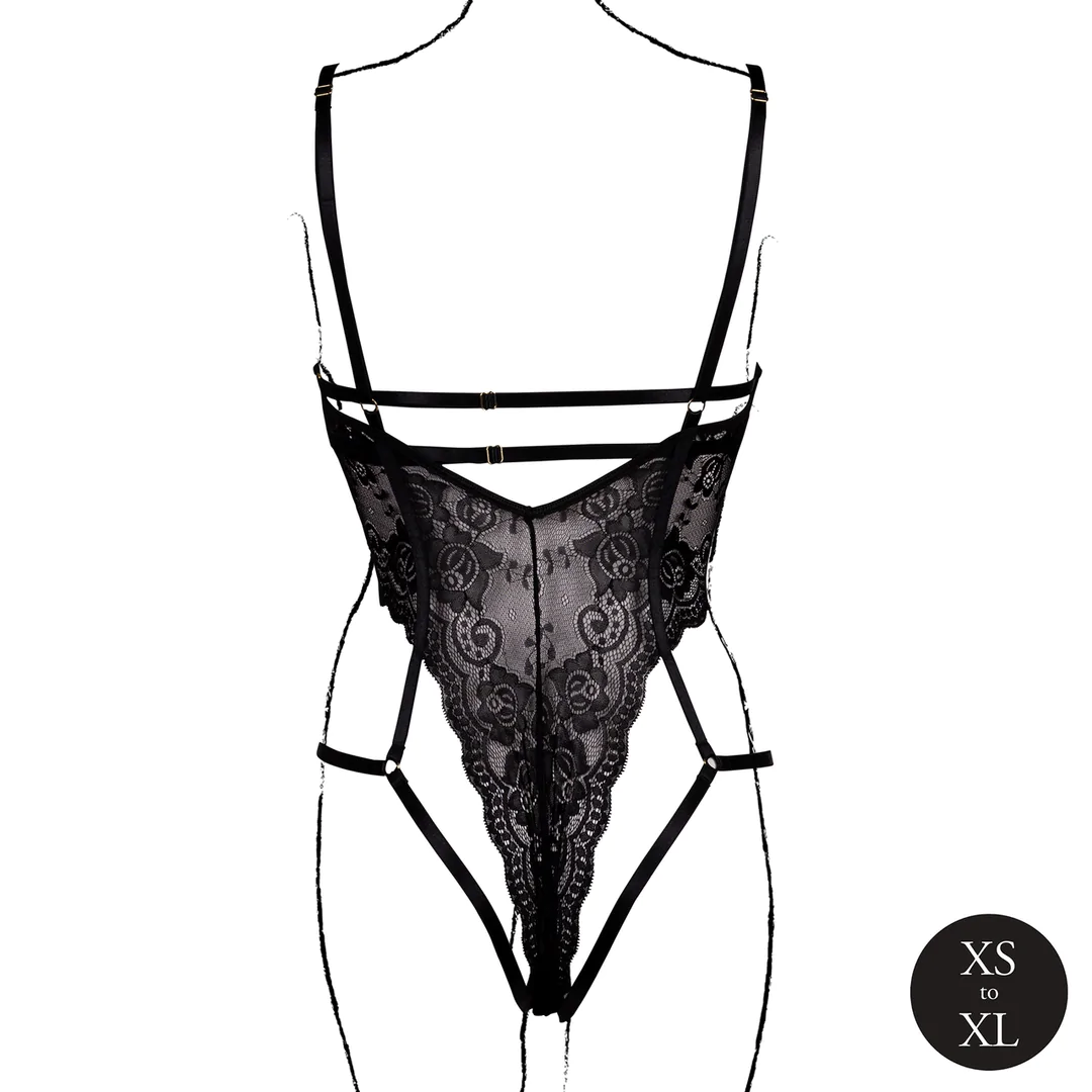 Body dentelle et bonnets ouverts - Image 4