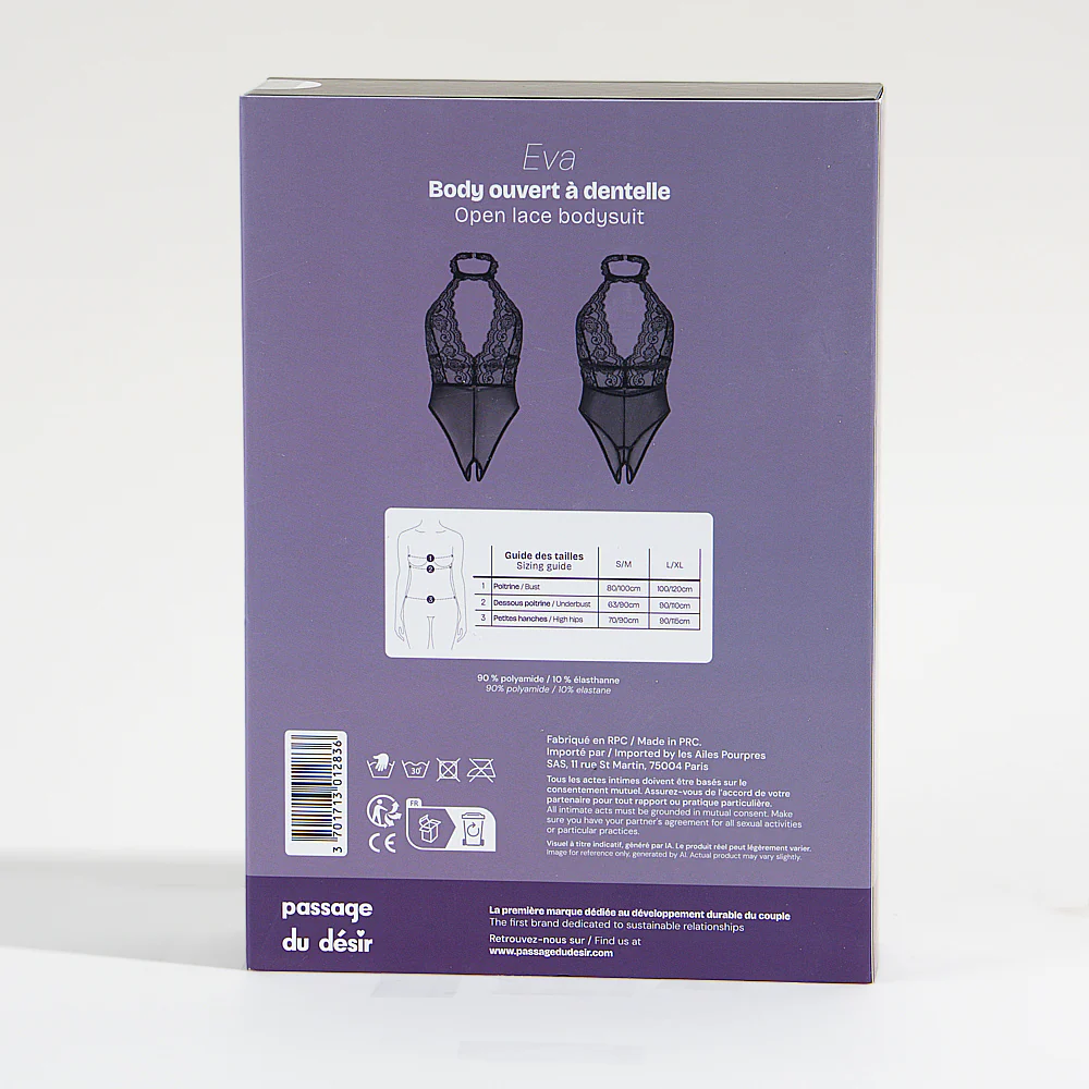 Body ouvert à dentelle Eva - Image 6