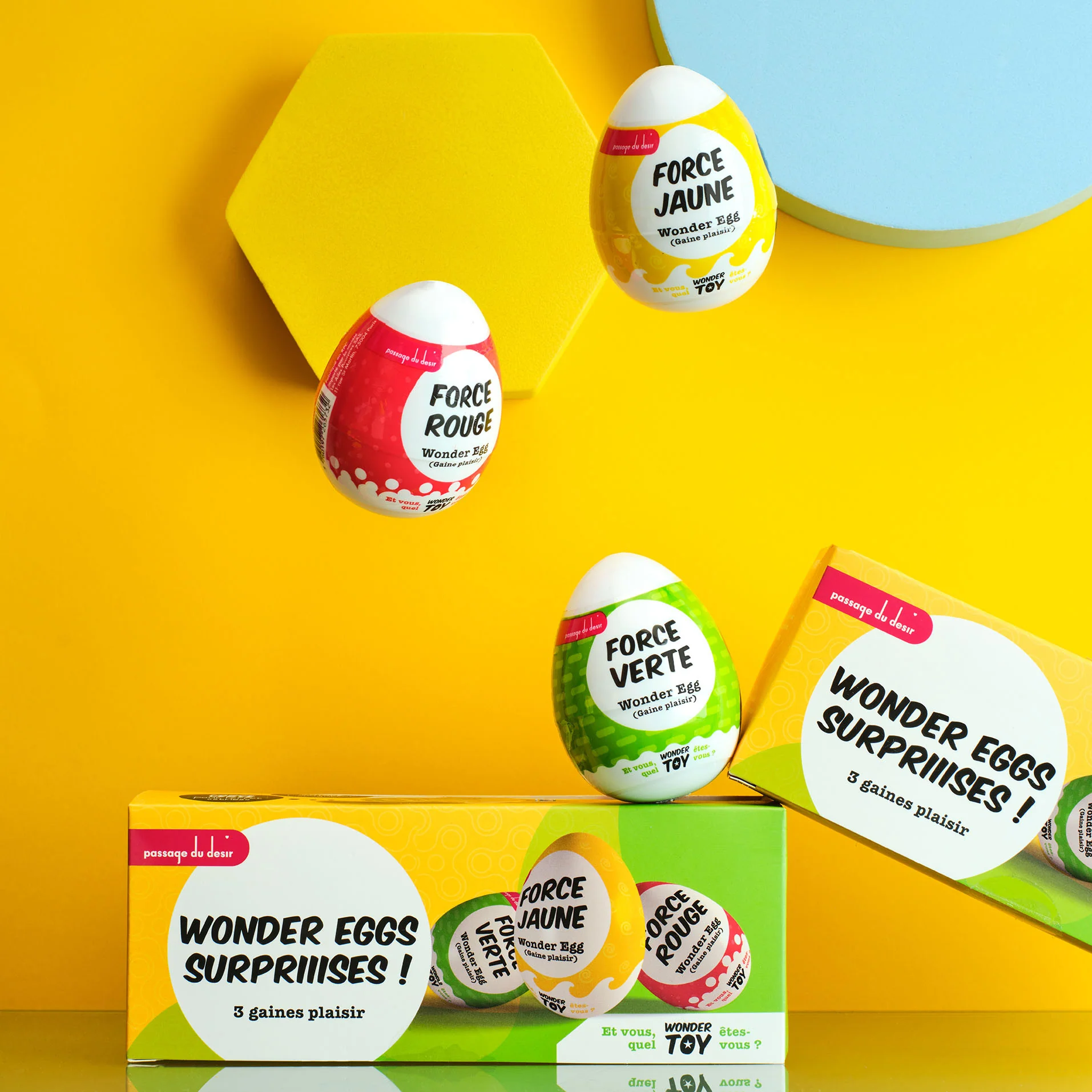 Boîte de 3 Œufs de masturbation surprise Wonder Eggs - Image 2