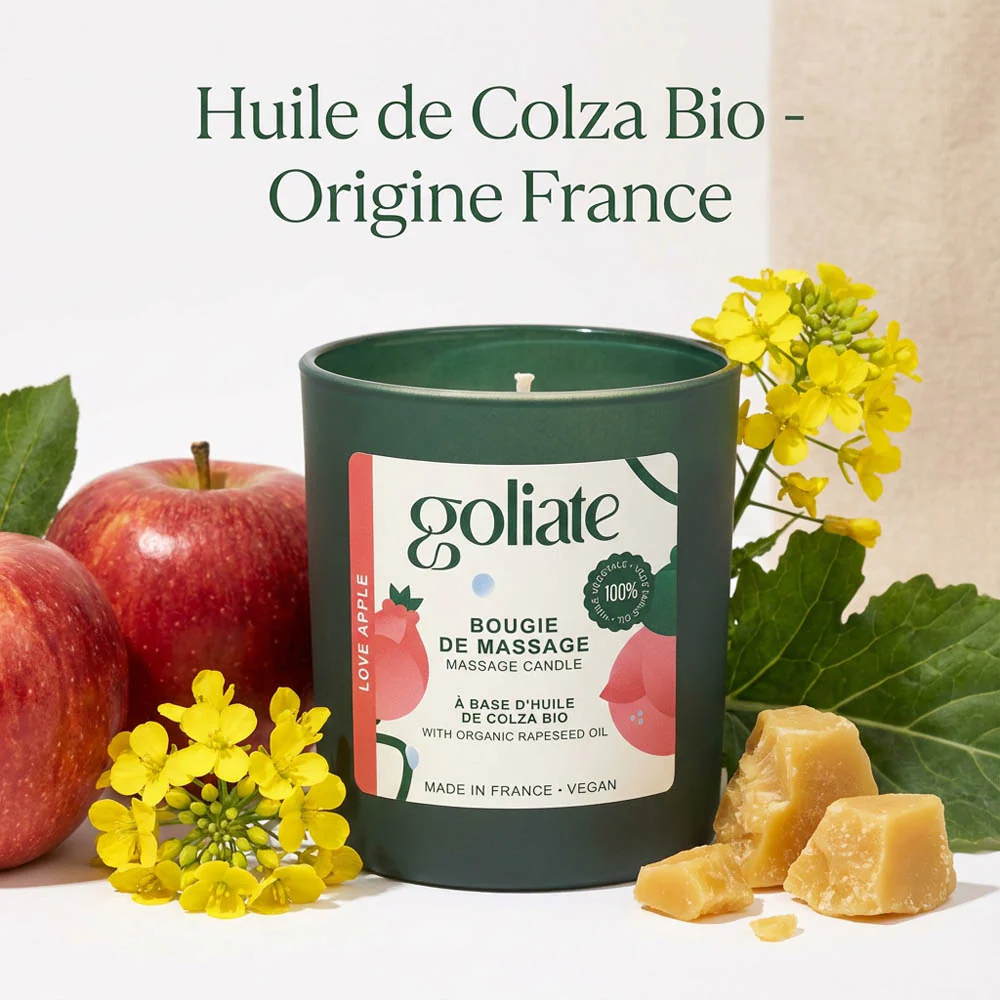 Bougie de massage bio parfum intense - Image 3