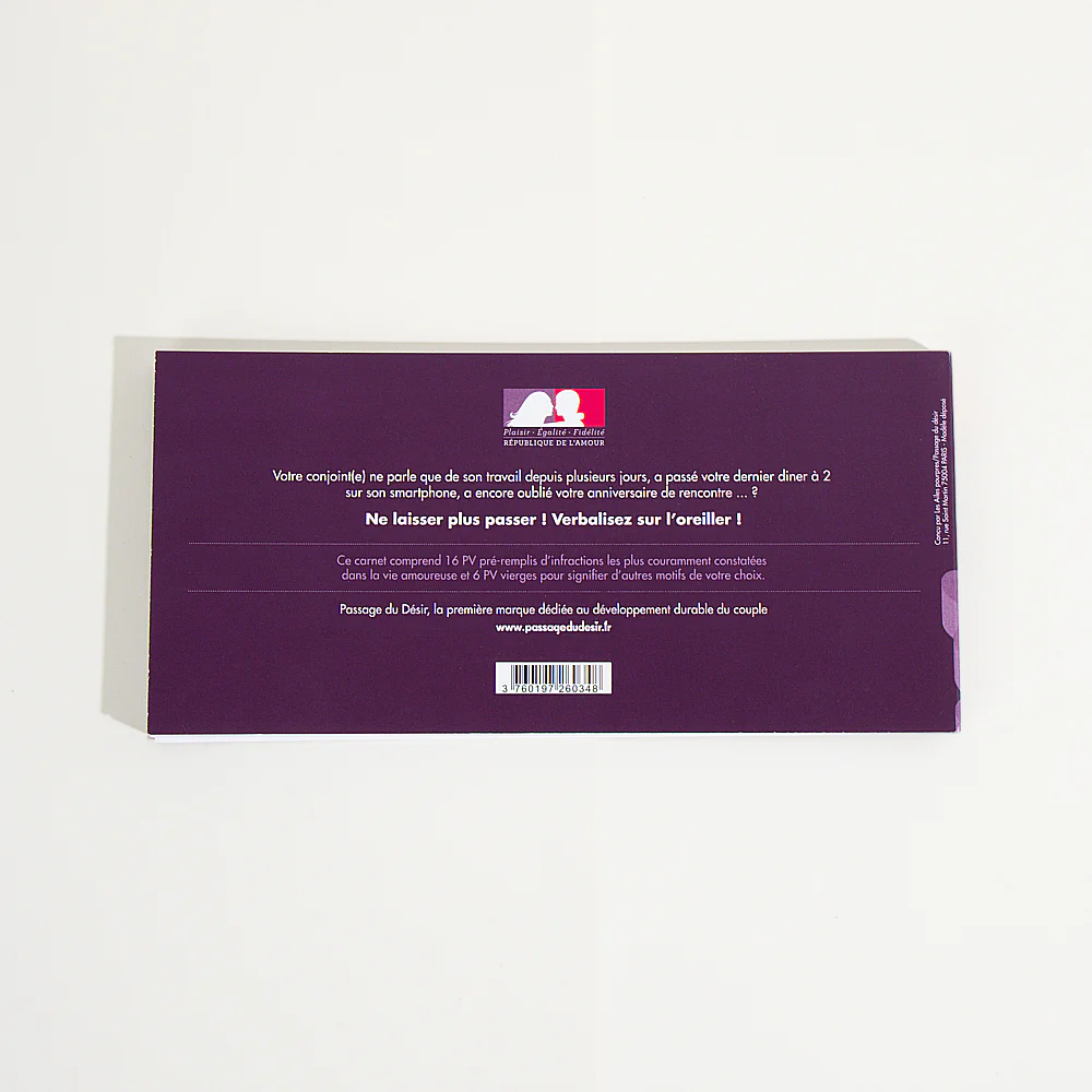 Carnet de mise à l'amende amoureux - Image 3