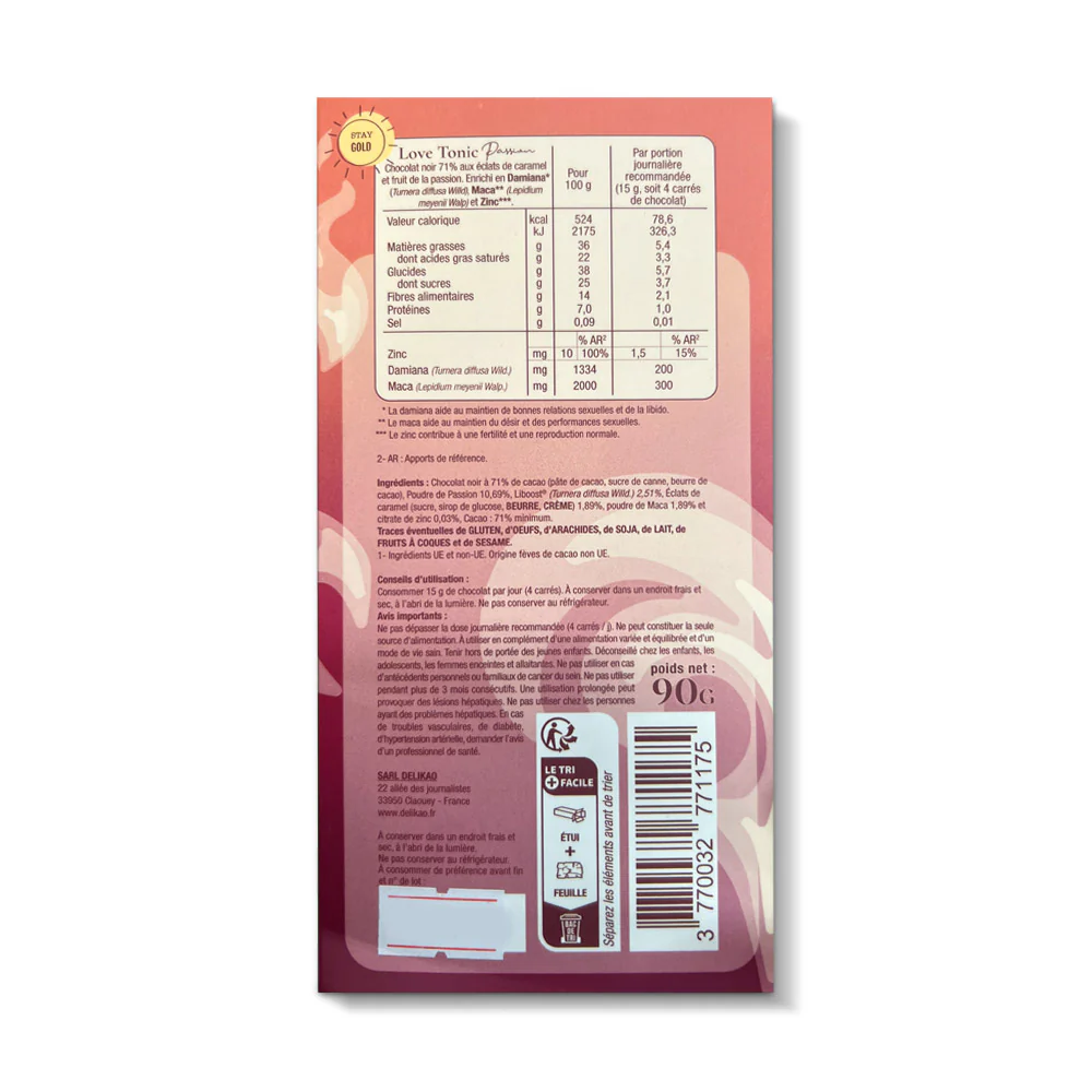 Chocolat noir aphrodisiaque Delikao - Image 6