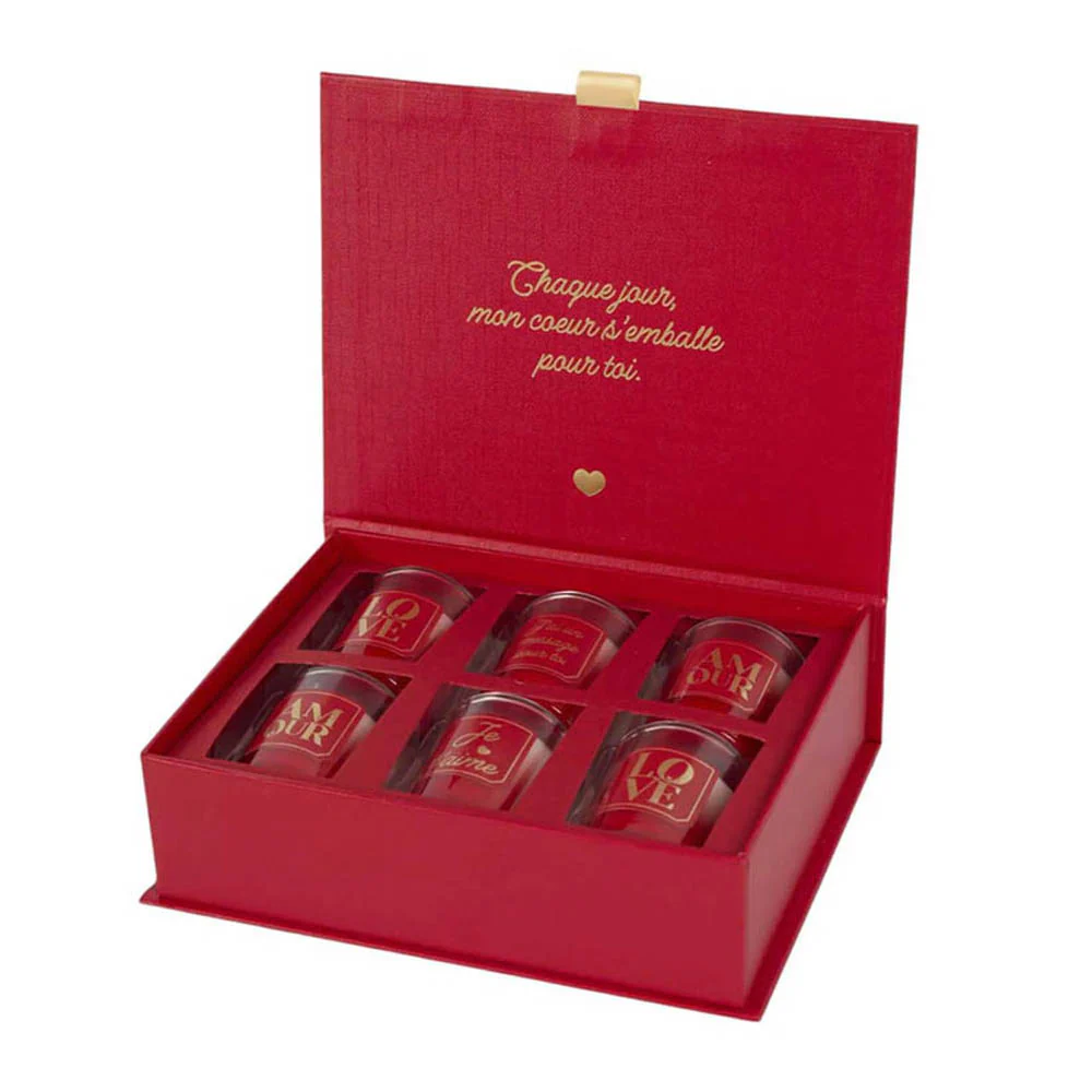 Coffret 6 bougies Mots d’Amour - Image 2