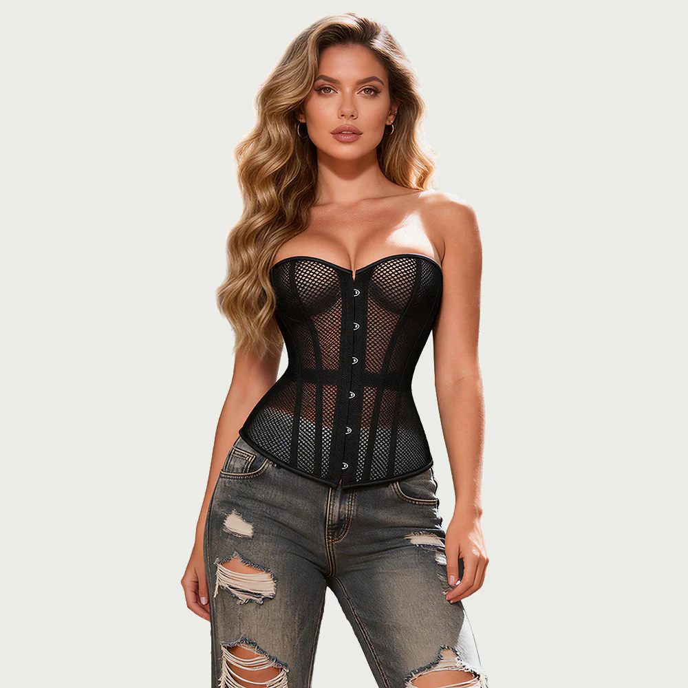 Corset grille noir OhYeah