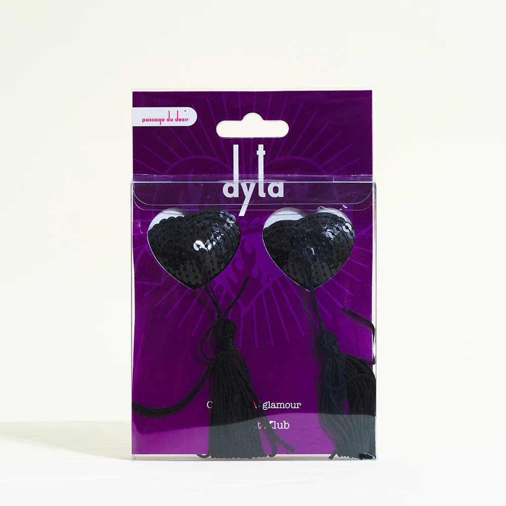 Dyta nippies coeur à sequins