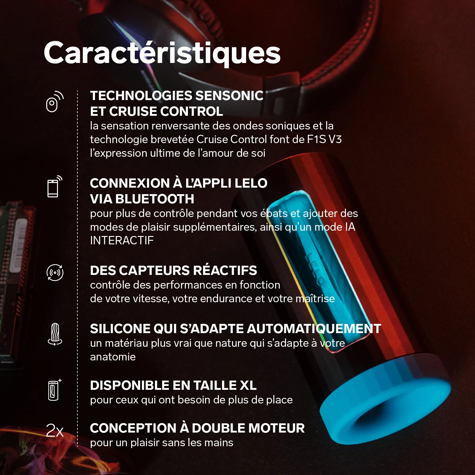 F1S V3 de Lelo Masturbateur contrôlé par IA - Image 5