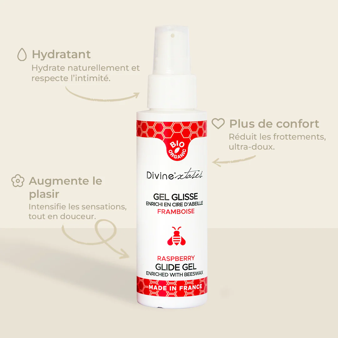 Gel glisse framboise Divinextases - Image 2