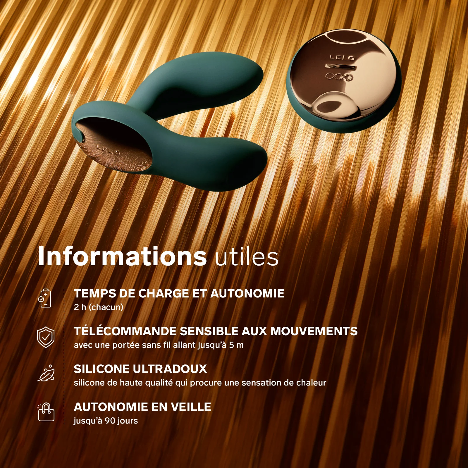 Stimulateur prostatique Hugo 2 Remote de Lelo - Image 5