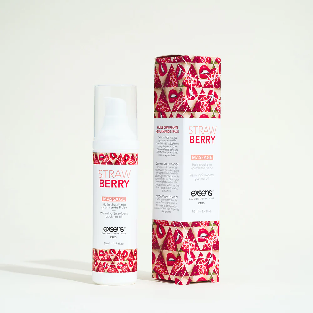 Huile de massage comestible et chauffante Exsens - Image 13