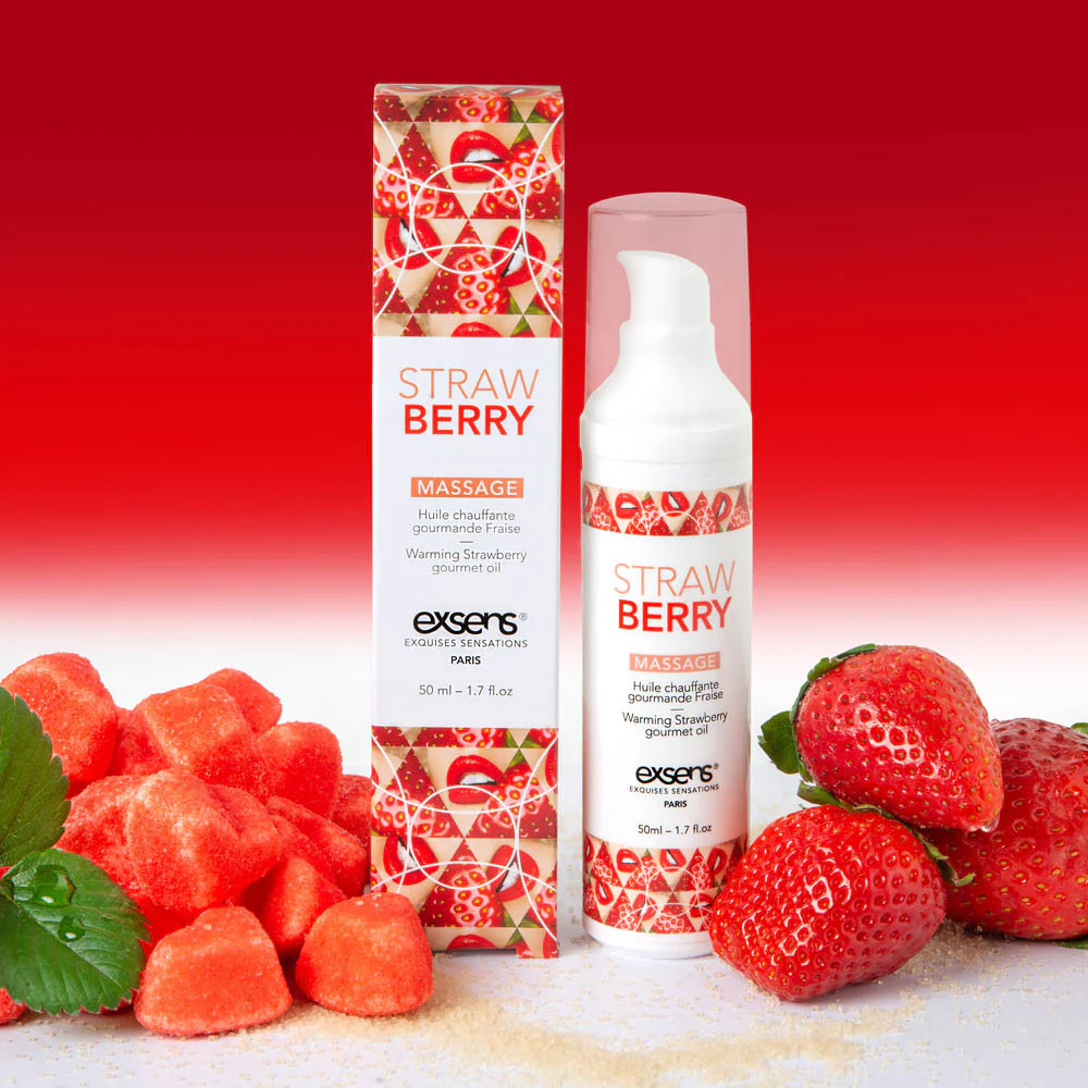 Huile de massage comestible et chauffante Exsens - Image 16
