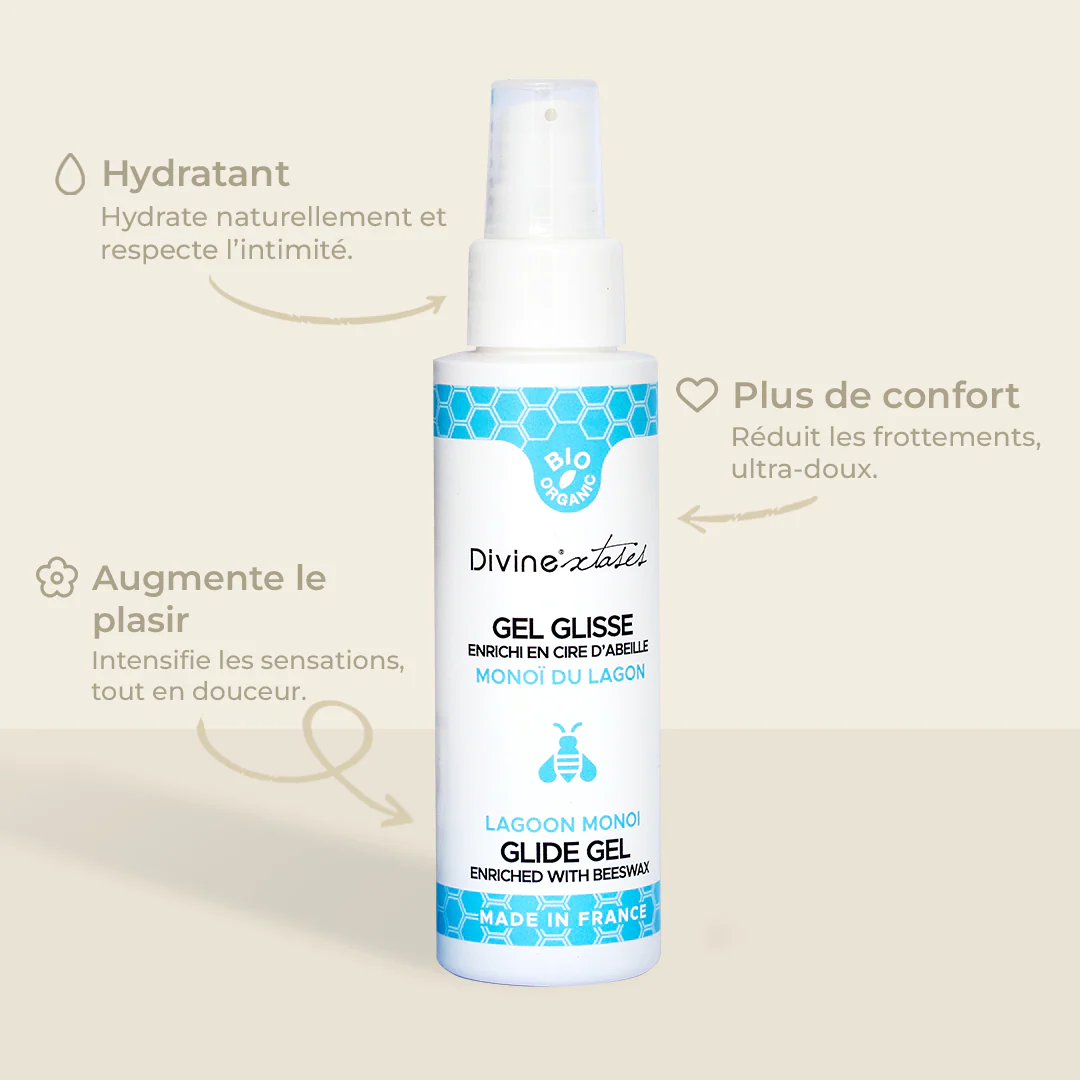 Lubrifiant Gel glisse Monoï Bio Divinextases - Image 2