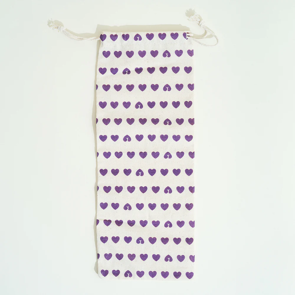 Pochon de rangement pour sextoys coeurs - Image 3