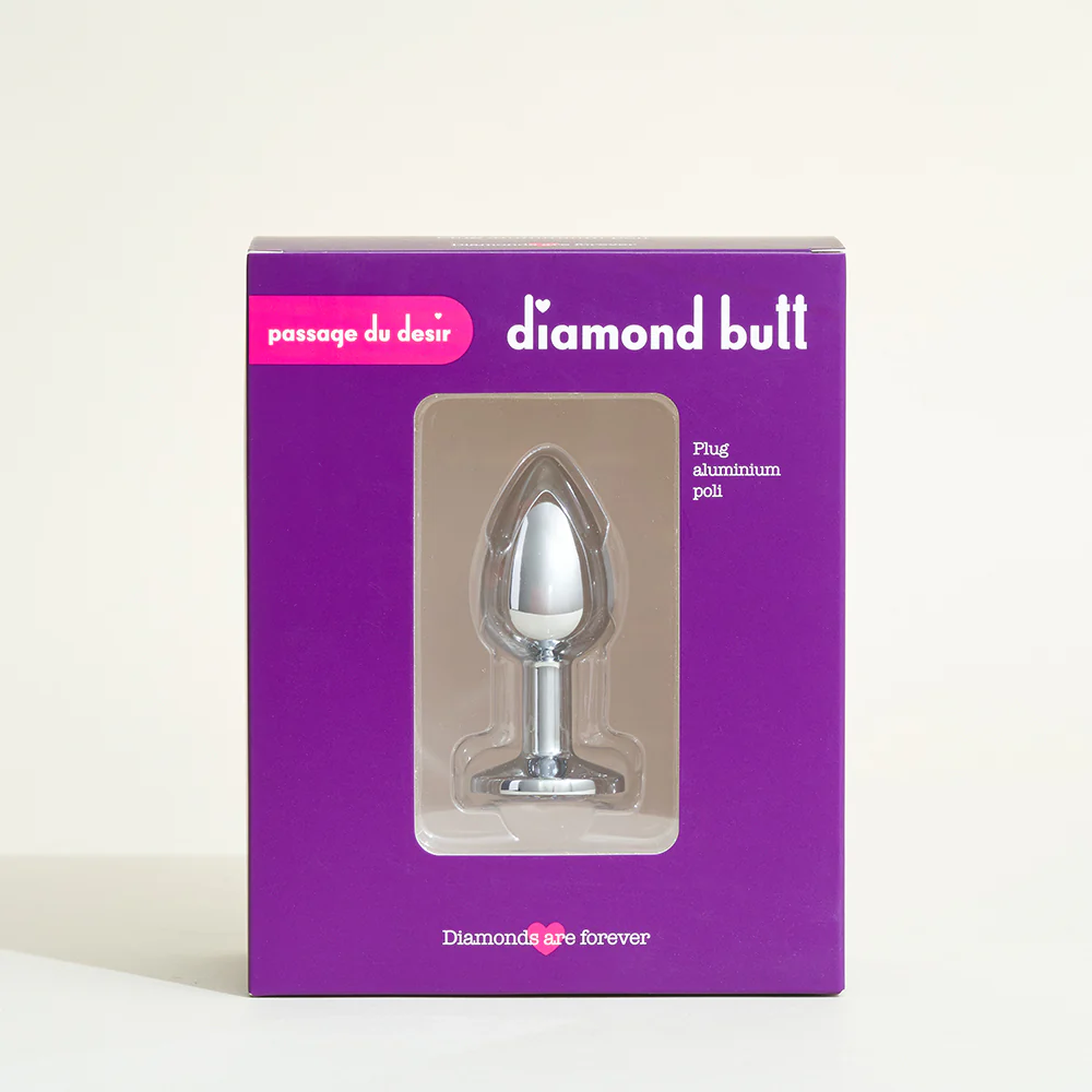 Plug métal avec strass Diamond Butt - Image 3