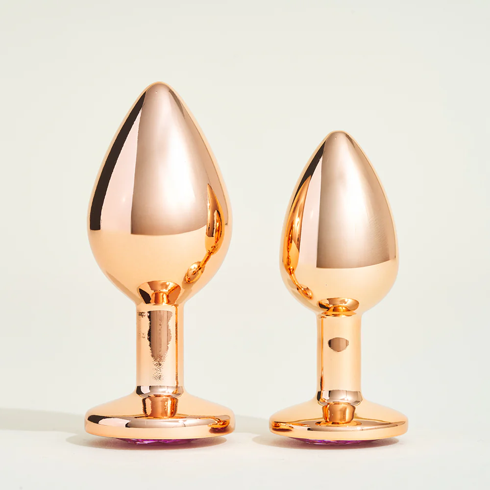Plug métal bijou Steel Cristal Rose - Image 8