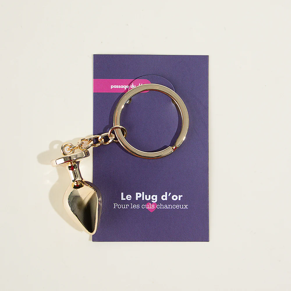 Porte-clé plug d'or