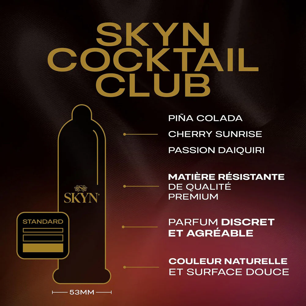 Préservatifs sans latex aromatisés Skyn Cocktail Club - Image 3