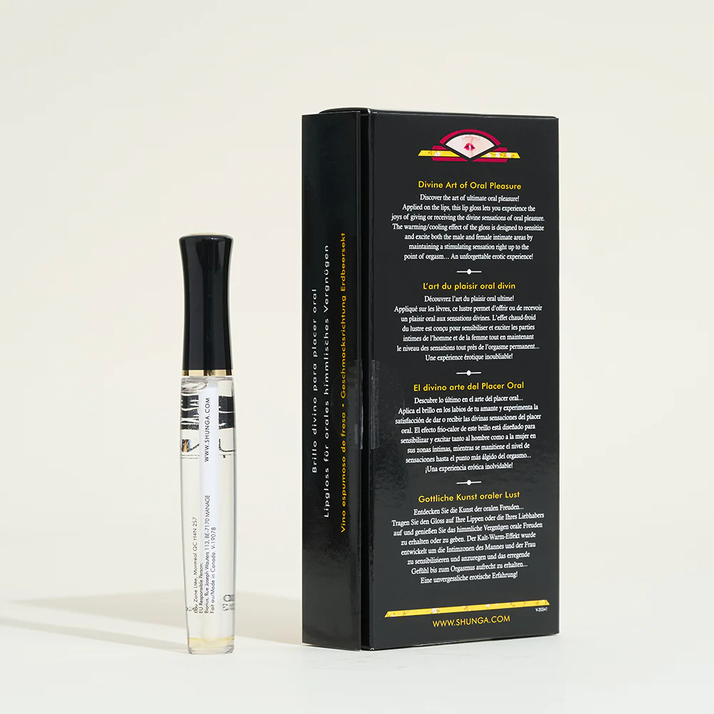 Shunga Gloss Oral Divin Vin pétillant fraise - Image 4