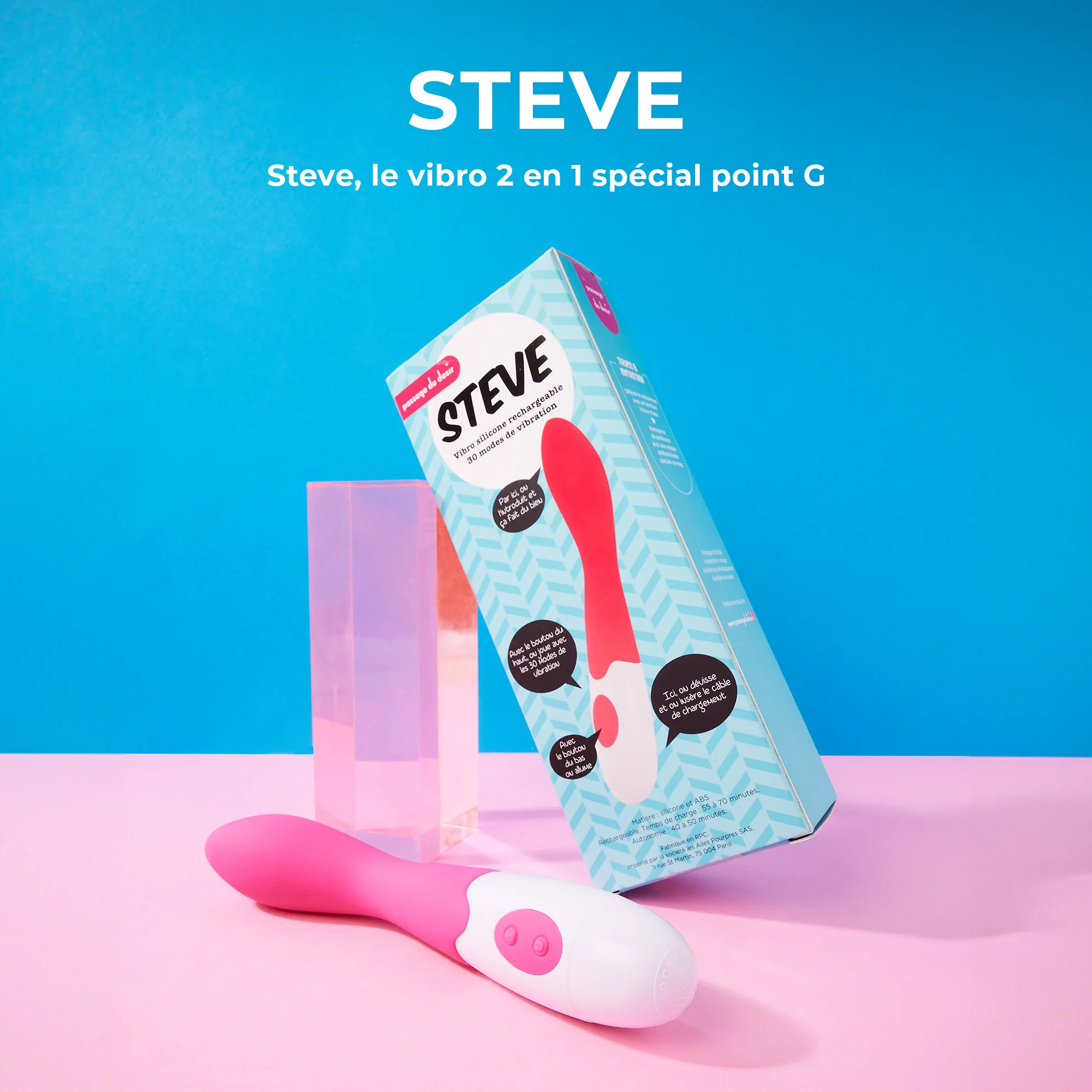 Vibromasseur en silicone Steve - Image 3