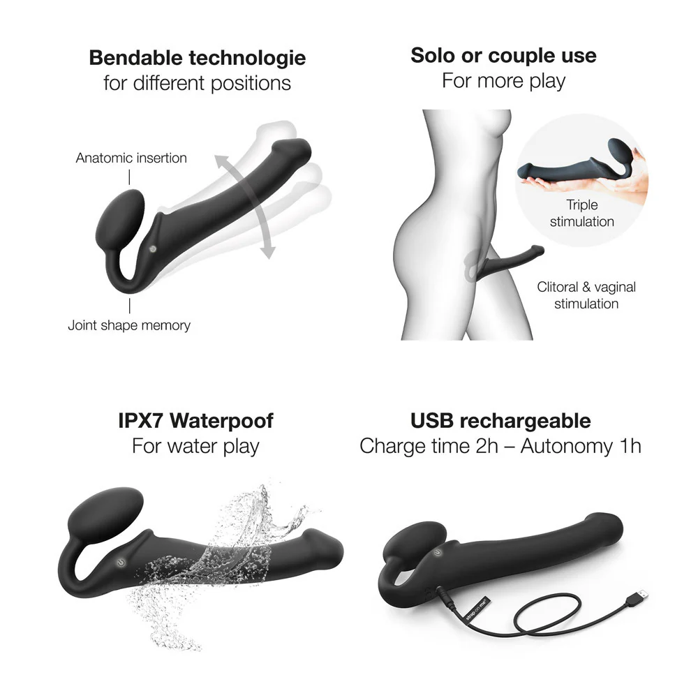 Strap On vibrant 3 moteurs - Image 10