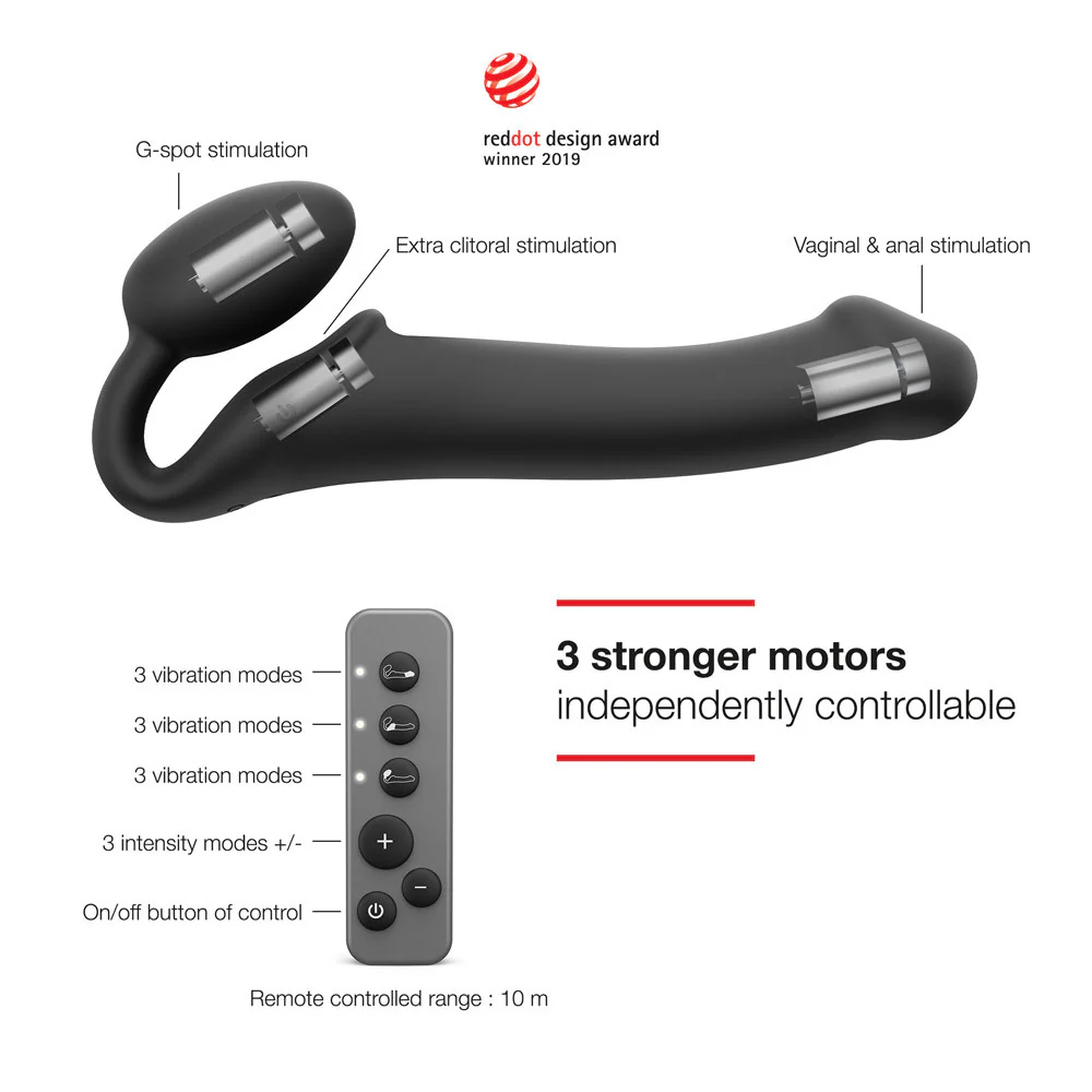 Strap On vibrant 3 moteurs - Image 9