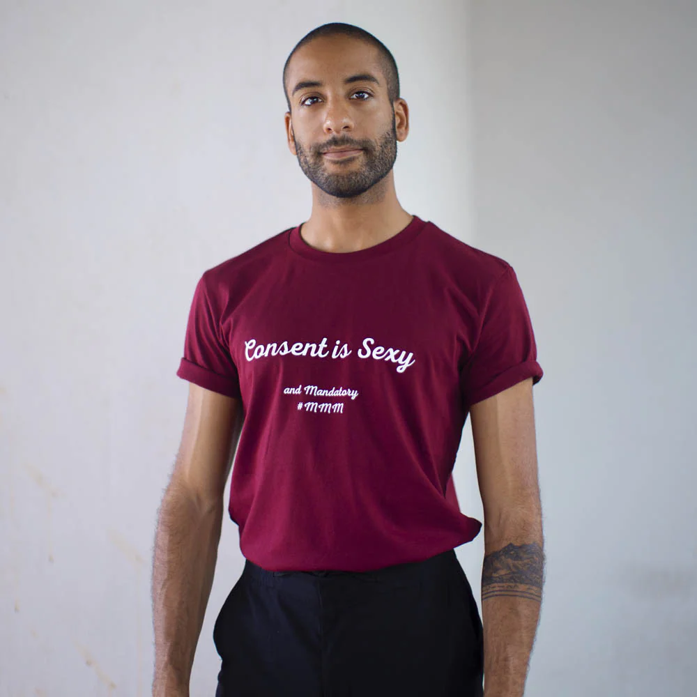 T-Shirt Bordeaux Consent is Sexy