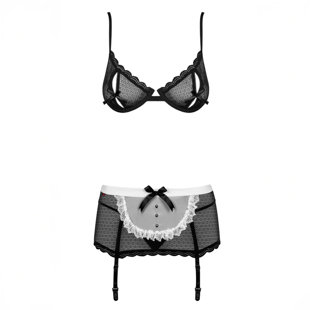 Tenue sexy de soubrette 5 pièces Obsessive - Image 4