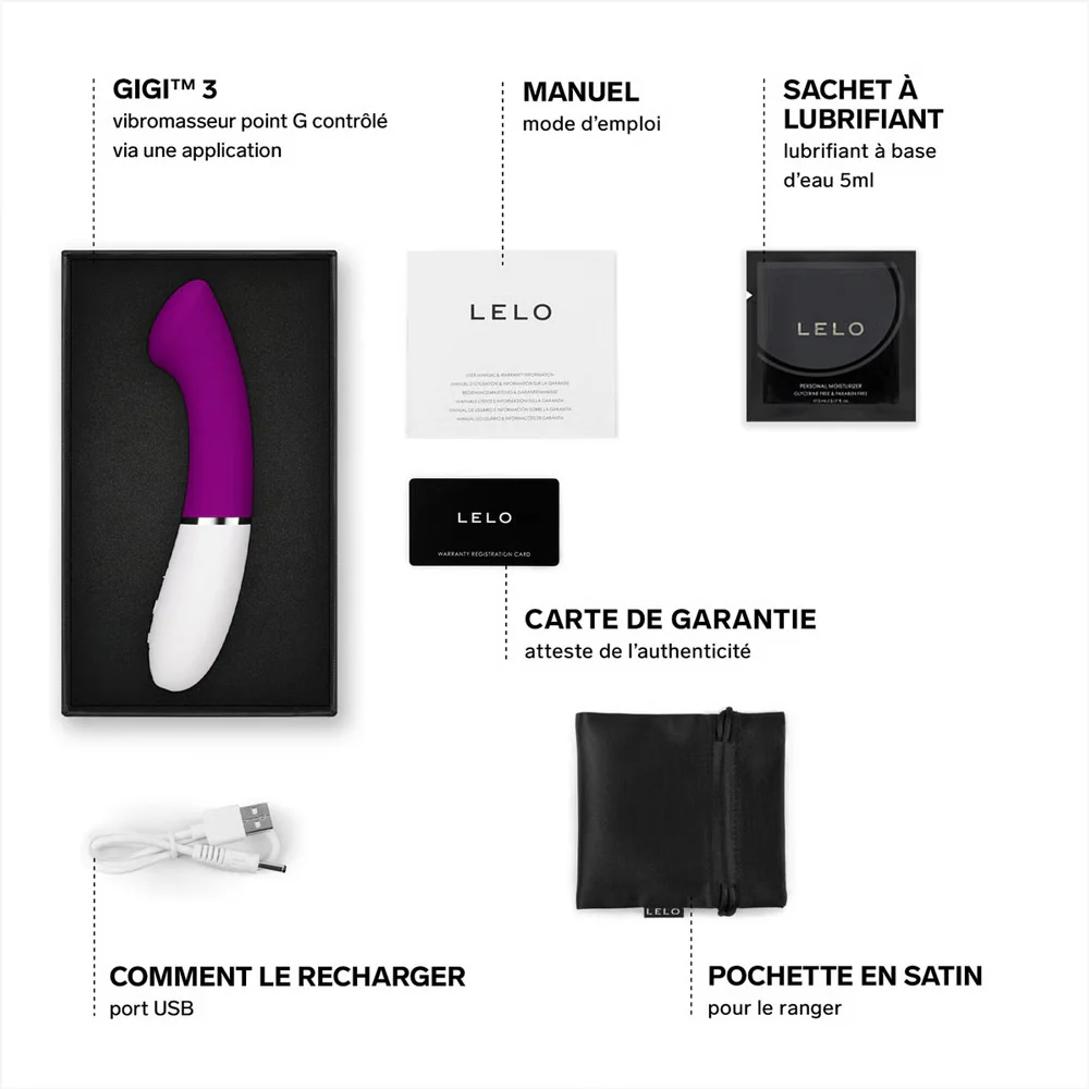 Vibro point G connecté Gigi 3 de Lelo - Image 20